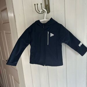 Mick Mack Sport 3t Navy blue zip up soft shell lightweight Jacket
